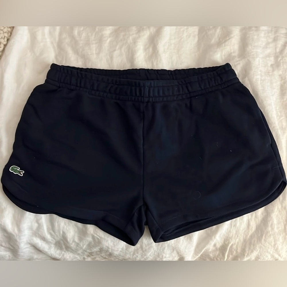Lacoste Women's Black Athletic Shorts